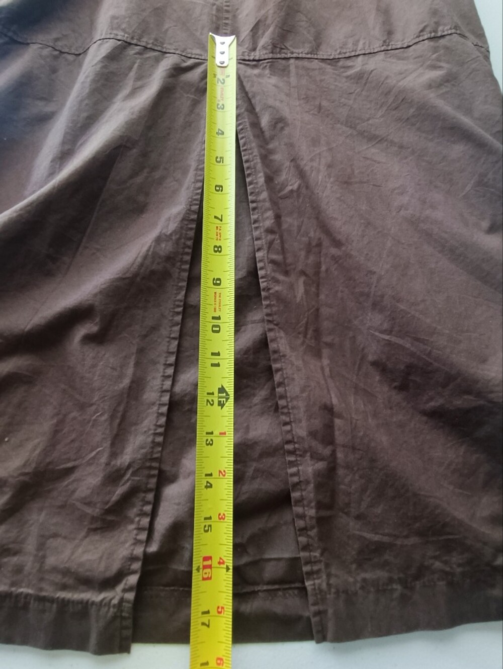 Frankie Los Angeles Upcycled Parachute Maxi Skirt in Earthy Brown Cotton Size S - Picture 15 of 16